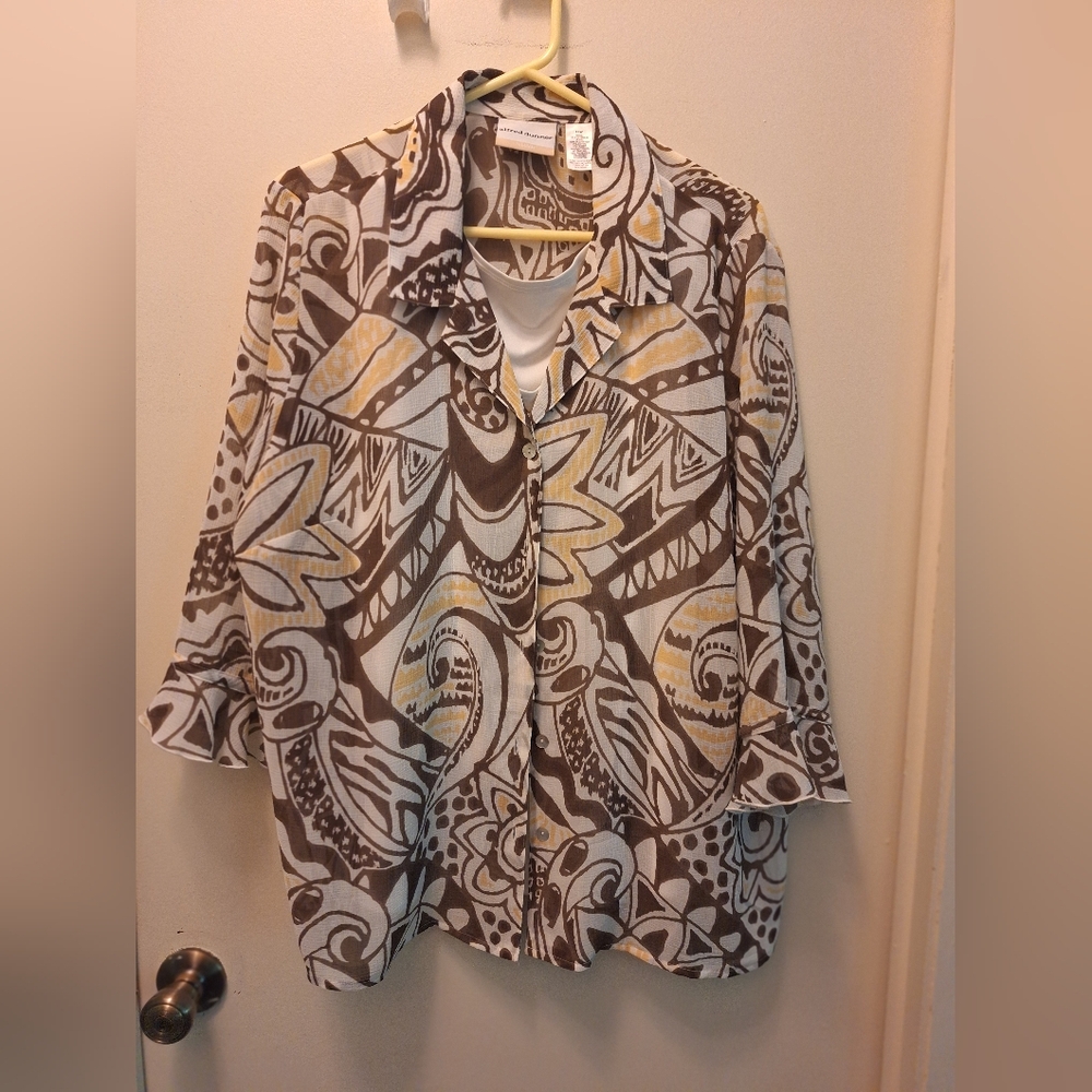 Alfred Dunner Layered Top 16W